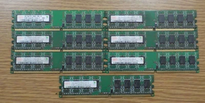 Hynix HYMP112U64CP8-Y5  1GB RAM 1Rx8 PC2-5300U 667MHz  (x7) - Image 1 of 4