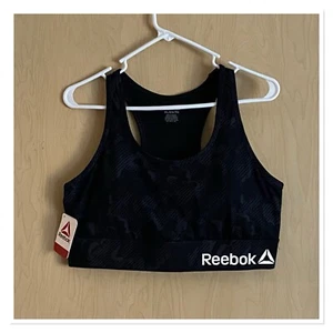 REEBOK Tank Top Black Logo Print Size XL - Picture 1 of 7