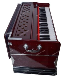 IndianCultura 9 Stopper 3.5 Octave Multi Bellow 42 Keys Professional Harmonium - Picture 1 of 11