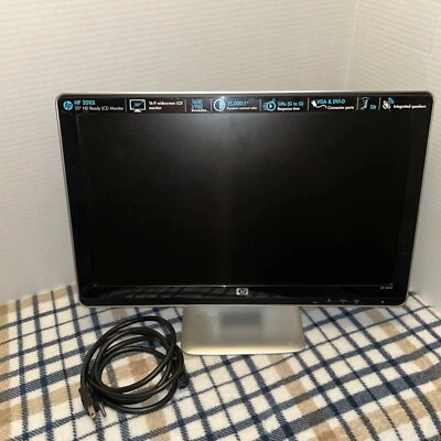 HP 2010i LCD Monitor 20" Diagonal HD Ready VGA DVI-D HDCP Built in Speaker (EUC) - Image 1 of 4