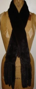 Stunning Ranch Mink Fur Scarf Wrap Size 68" X 3 1/2" FREE SHIPPING Excellent Con - Picture 1 of 6
