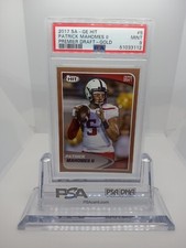 2017 Patrick Mahomes SAGE HIT GOLD ROOKIE CARD #5 PSA 9 