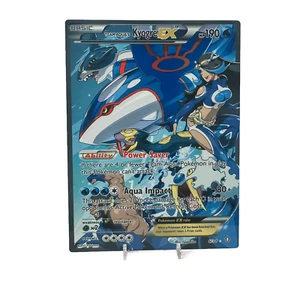 Team Aqua's Kyogre EX - Double Crisis | Jumbo Metal 6" x 8" Card Gift/Display - Picture 1 of 3