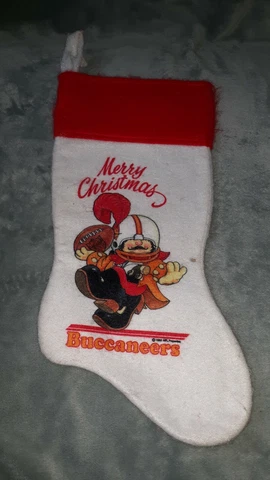 Huddles Tampa Bay Buccaneers Christmas stocking NFL Mascot Vintage 80s rare Cover