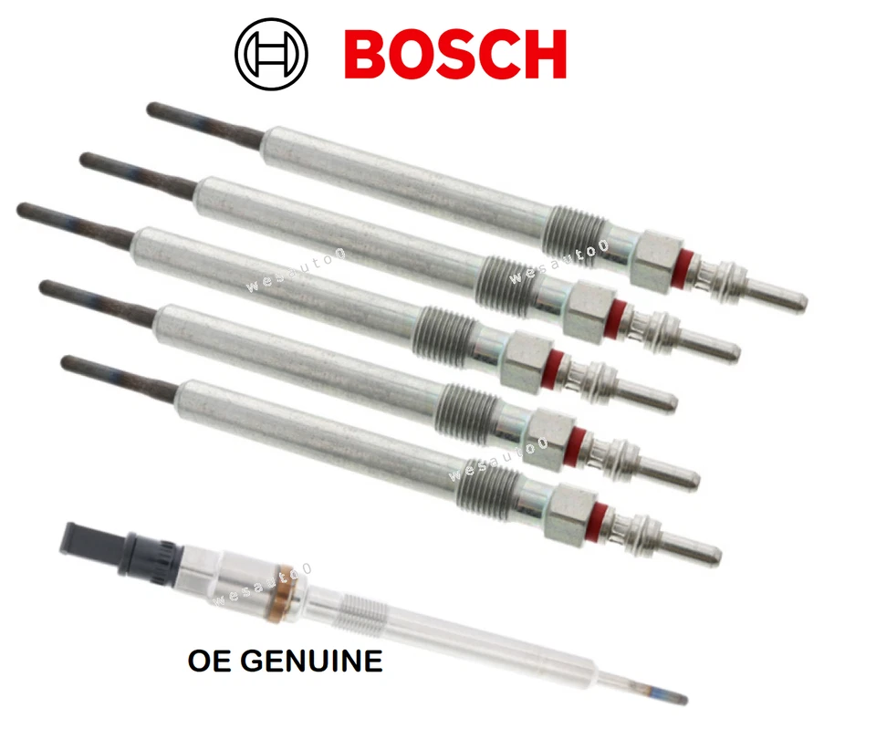 5 свечей накаливания и 1 свеча накаливания с комплектом датчиков от оригинального производителя для Audi A6 A7 A8 Quattro Diesel - Изображение 1 из 1