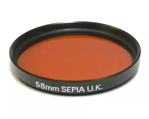 Camera Lens Filter - 58mm Sepia UK Made - Picture 1 of 1