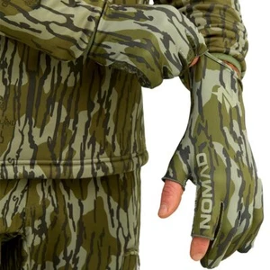 Nomad Mens Camo Fingerless Hunting Glove Mossy Oak Bottomland Large-X-Large N... - Picture 1 of 6