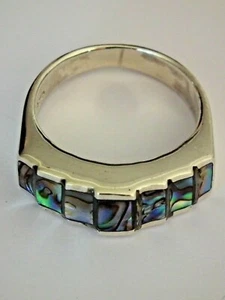 Ring - Pawa/Abalone (Paua PW Muschel) Silber - 925/1000 - Gr.56/8 - NEU * - Bild 1 von 4