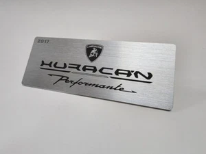Lamborghini Metal Name Plate Plaque for 1/12 1/8 Countach Aventador Pocher etc. - Picture 1 of 15