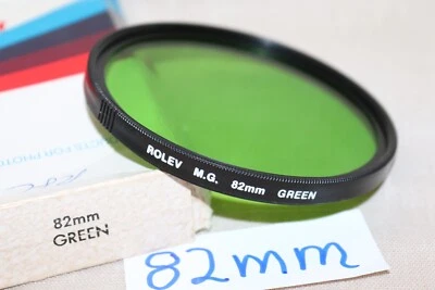 NEW Vtg ROLEV 82mm GREEN X1 (11) FILTER West Germany 82mm Green X1 Filter BadBox - Image 1 of 4