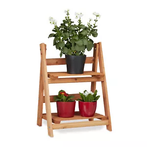 Wooden Plant Display Rack, Flower Stairs for Indoors, 2, 3 or 4 Tier Plant Stand - Picture 1 of 24