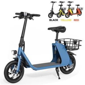450W Updated Electric Scooter Adult with Seat Foldable Ebike UL 2849 Certified - Picture 1 of 43