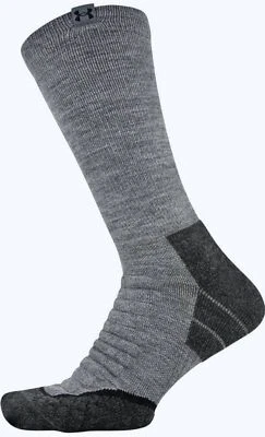 UNDER ARMOUR UA Hitch All Season Heather Grey Boot Socks NEW Mens Sz M 7-8.5 - Image 1 of 4