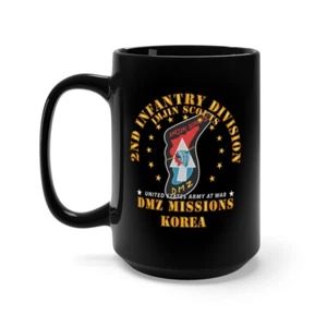 Taza Negra 15oz - Ejército - 2ª División de Infantería - ImJin Scout - Misiones DMZ - Imagen 1 de 2