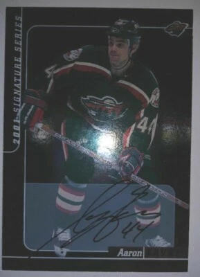 2000-2001 BAP AARON GAVEY #44 Wild Signature Series AUTOGRAPH! #185 FREE S&H!! - Image 1 of 2