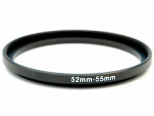 52-55mm Metal Step Up 📸 Camera Ring Lens Adapter from 52 to 55mm 