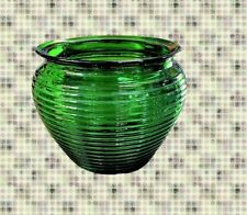Vintage National Potteries Glass Division 1163 Green Planter Art Glass MCM