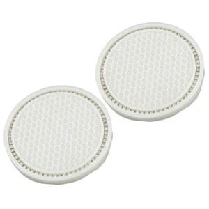 2pc White Bling Car Cup Holder Insert Coasters Pad Mat Glow In The Dark New - Picture 1 of 6