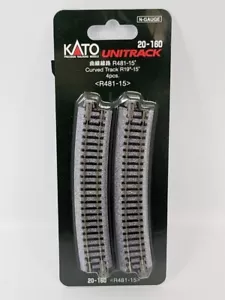 New N gauge KATO Unitrack 20-160 R481-15 Curved Track (4 Pcs.) - UK stock - Foto 1 di 3