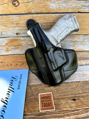 Vintage Don Hume Black Leather H721 OWB Holster For Walther P99 LEFT - Image 1 of 2