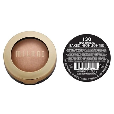 Milani Baked Highlighter 130 Rosa Italiana Cruelty-Free Powder Highlighter New - Image 1 of 4