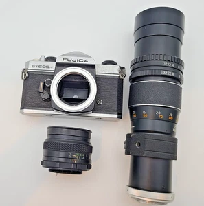 Cámara fotográfica Fujica ST605n SLR 35 mm con lente Fujinon y hanimex - Imagen 1 de 23