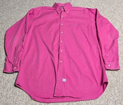 Vintage Ralph Lauren Shirt Mens L Heavyweight Cotton Twill Canvas Made in USA - Image 1 of 4