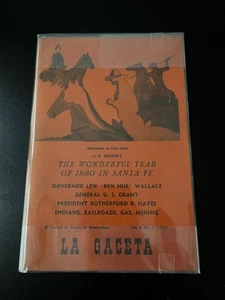 La Gaceta Santa Fe New Mexico Corral of Westerners 1971 "Year 1880 in Santa Fe" - Picture 1 of 3