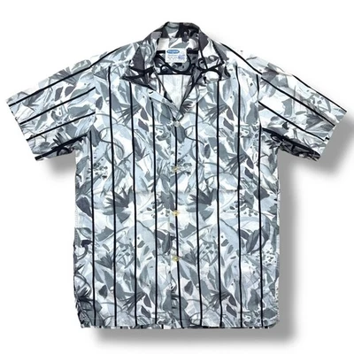 Camisa de Colección Años 50 Sears Pilgrim Hawaiana Cuello Lazo Rockabilly Tiki Piscina Playa Foto 1 de 4