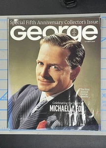 George Magazine Spirit of Michael J Fox Special Anniversary October 2000 Vintage - Picture 1 of 11