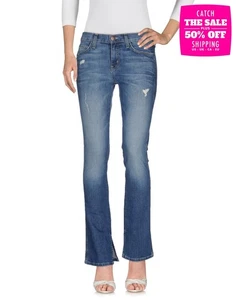 RRP €250 CURRENT/ELLIOTT Jeans Size 24 Stretch Ripped Faded Bootcut Made in USA - Picture 1 of 2