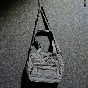 Lug Windjammer SOLD OUT Grey Convertible Crossbody Handbag Diaper Bag Travel - Picture 1 of 8