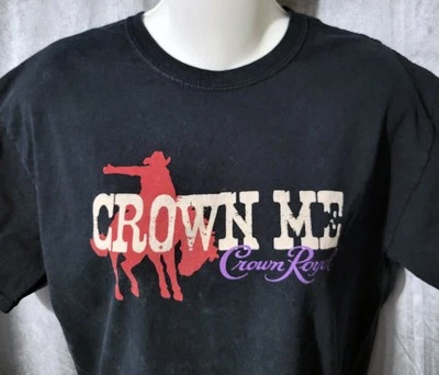 Camiseta Crown Royal Riders Rodeo Gráfica Mediana Whisky Vaquero ~ Crown Me Foto 1 de 4