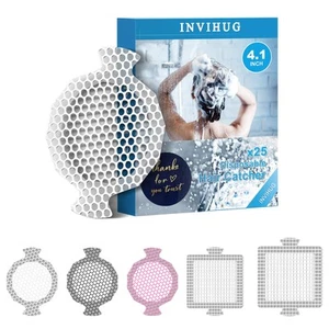 ,25 Pack,Disposable Shower Drain Hair Catcher Mesh Stickers,4 Inch Disposable... - Picture 1 of 9