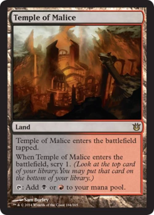 Temple of Malice -Foil Light Play MTG Born of the Gods - Image 1 of 1