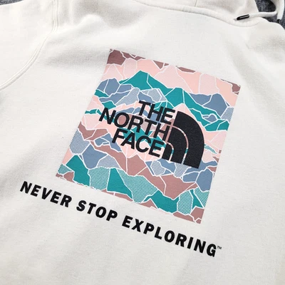 North Face Hoodie Womens Medium Never Stop Exploring Graphic Sweatshirt Pullover - Image 1 of 4