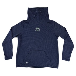 Under Armour Herren University of North Texas blau gestreift Wasserfallausschnitt Pullover XL - Bild 1 von 7