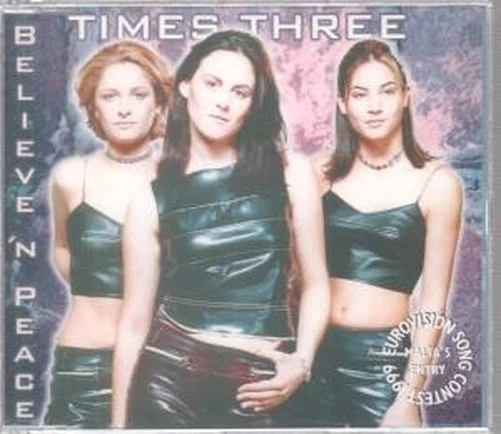Three Times Believe N Peace CD Europa Cap 1999 Radio Edit B/W Eurovision Edit - Bild 1 von 1