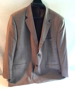 Oak Hill Premium 58L Sport Mantel Blazer Anzug Jacke braun Fensterscheibe kariert - Bild 1 von 9