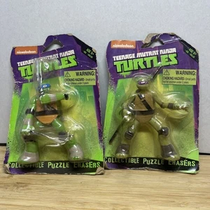 Set of 4 Teenage Mutant Ninja Turtles Collectible Puzzle Erasers NEW! 2016 - Picture 1 of 6