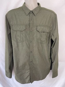 NEW PRANA prAna CITADEL MENS L/S CARGO GREEN SHIRT Sz L - Picture 1 of 10