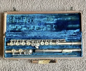 Vintage Martin Freres Silver Flute 1740 and case - Picture 1 of 11