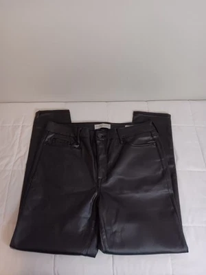 Social Standard by Sanctuary Faux Leather Ankle Skinny Black Pants Size 12 - Image 1 of 4