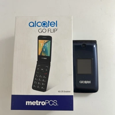 NEW! Alcatel GO FLIP 4G LTE  Easy to Use Senior Flip Phone Metro by T-mobile  - Image 1 of 4