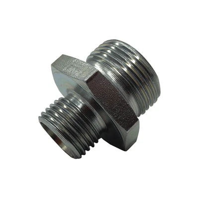 Doppelstutzen M16x1,5 M22x1,5 mm Verschraubung Reduzierung Adapter Druckluft LKW - Bild 1 von 2