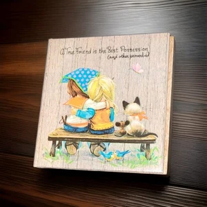 A True Friend is the Best Possession Sunbeam Library Gift book 1968 Keepsake - Picture 1 of 9