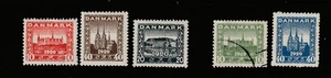 Dinamarca Scott# 156-158 + 159-160 como nuevo y usado - Imagen 1 de 2