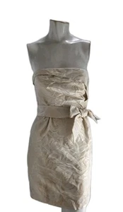 Vestido para mujer Kate Spade Boda Belles 4 marfil poliéster estampado rosa mini formal - Imagen 1 de 7