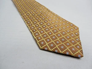 Robert Talbott Best Of Class Hand Sewn Silk Tie Geometric Tan/Brown 60" x 4" - Picture 1 of 7