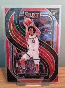 2024-25 Panini Select Jaylen Wells Red Scope Prizm /249 Premier Level Rookie RC - Bild 1 von 2